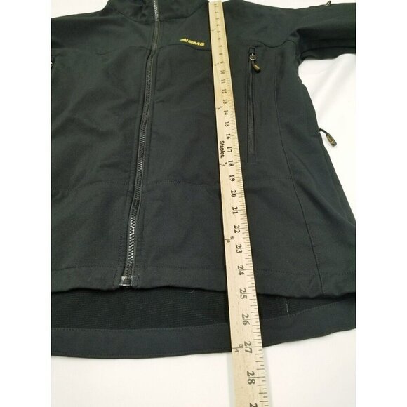 EMS Black Full Zip Hiking Outdoors Athletic Jacket Womens Size Large Softshell - Picture 9 of 12
